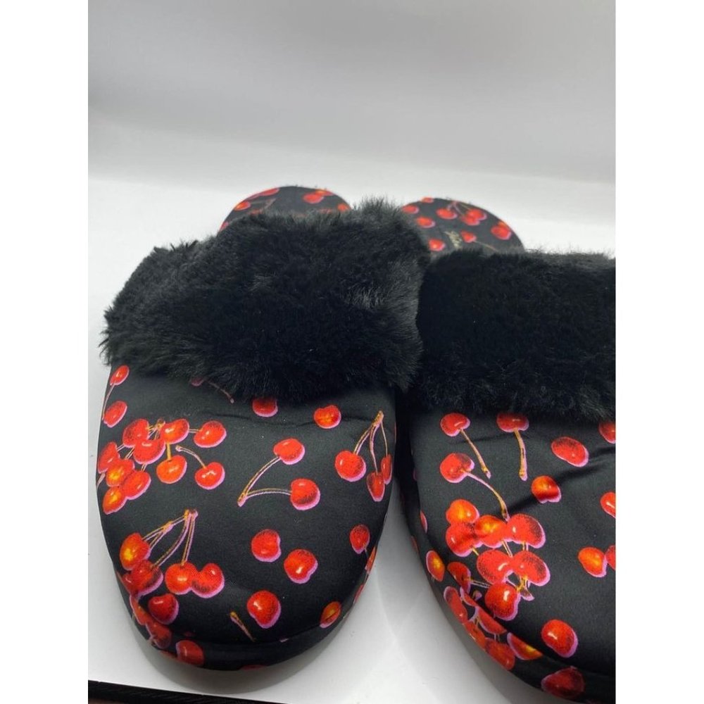 Victoria Secret Red Cherry Slippers Size Large